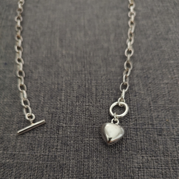 Elegant silver chain heart necklace s925 - Picture 11 of 12